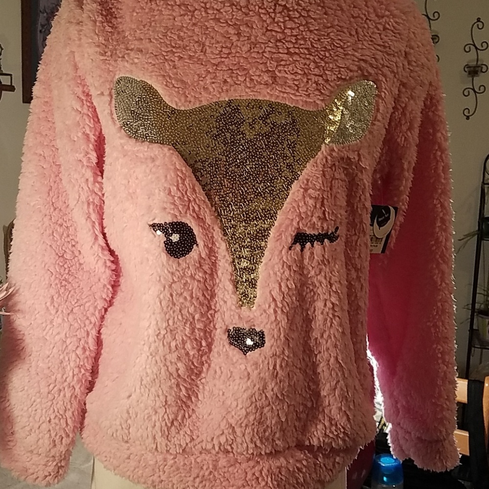 sweater, Arizona, girl's pink, XXL, 🌺HOST PICK🌺 sequins - Picture 3 of 9